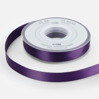 Лента атласная двухсторонняя №476 15мм*25&plusmn;1м виноградный TR