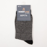 Носки мужские шерстяные, цвет чёрный, размер 39-43 Носки мужские шерстяные, цвет чёрный, размер 39-43