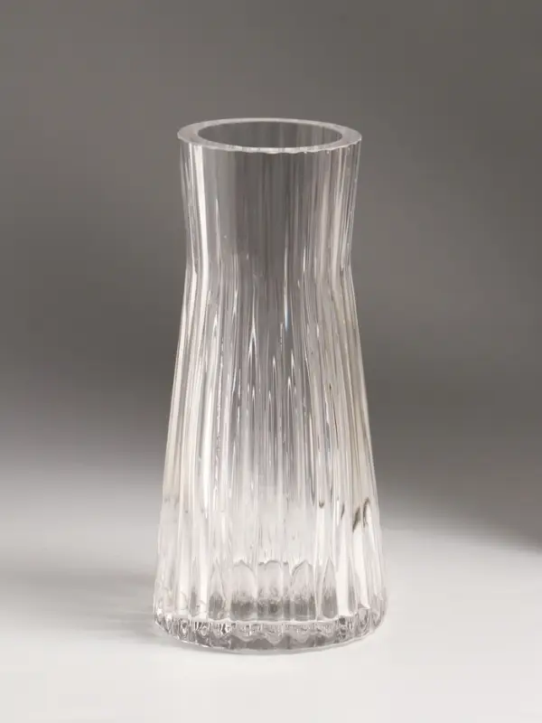 Ваза стекло настольная "Силье" 17х8 см, прозрачный