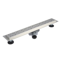 Трап линейный AFLORN AF20307-60, 600х70 мм, c флaнцeм своб. вращения 360&deg;, нерж. сталь