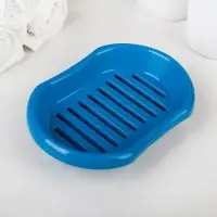 Мыльница с решеткой Альтернатива &laquo;Эконом&raquo;, пластик, 13&times;9&times;3 см, МИКС