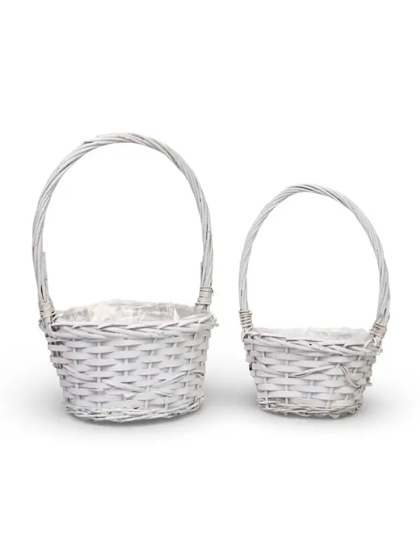 Набор корзин, 2 шт, 20х11х15/34 см, 25х20х14/42 см, из ивовой лозы