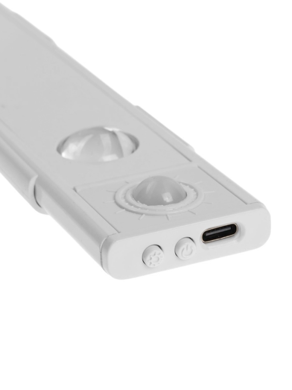 Светильник светодиодный с датчиком движения, 1Вт, от аккум. батареи, 20 см, 3000К-6500К