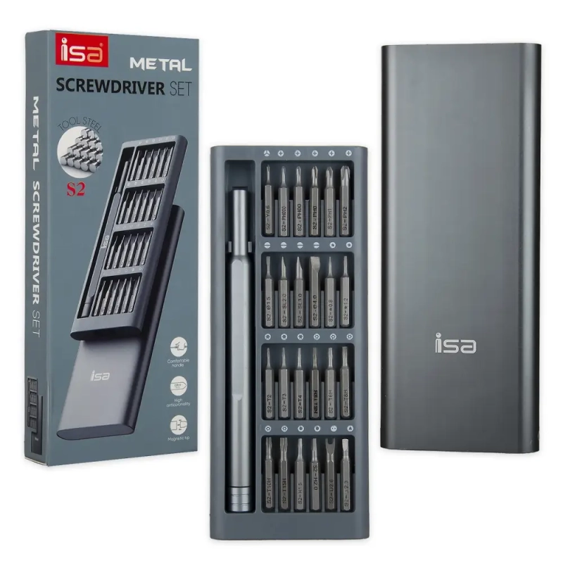 *Набор отверток 24 в 1 ISA Арт.611113