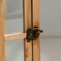 Подсвечник дерево "Французское окно" набор 2 шт свеча 9х12 14х19,5 см 13х17х24,5 18х24х36 см   10955