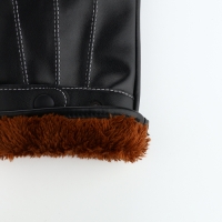 Перчатки мужские, безразмерные, с утеплителем, цвет чёрный Перчатки мужские, безразмерные, с утеплителем, цвет чёрный