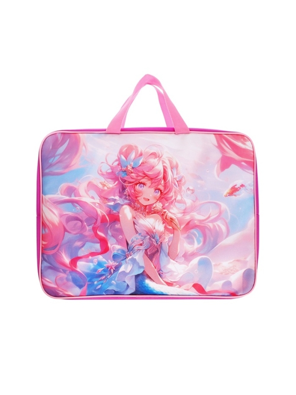 Папка с ручками текстильная А4, 360&times;245&times;70 мм, Calligrata TOP &laquo;Подводная сказка&raquo;