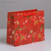 Пакет подарочный новогодний ламинированный &laquo;Время волшебства&raquo;, ML 27 х 23 х 11.5 см