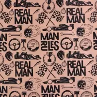 Бумага упаковочная глянцевая двухсторонняя &laquo;Брутальность&raquo;, 50 х 70 см