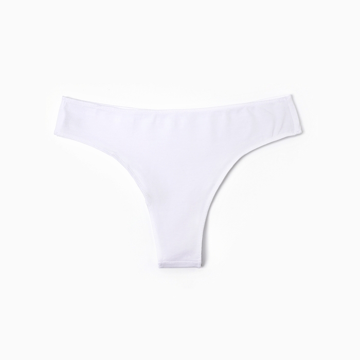 Трусы женские бразильяна, цвет белый, размер 46 (M)