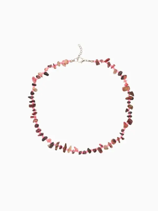 Ожерелье 20 см, цв. розовый