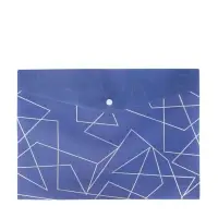 Папка-конверт на кнопке формат А4 180мкр блестящая МИКС Стиль  (штрихкод на штуке)