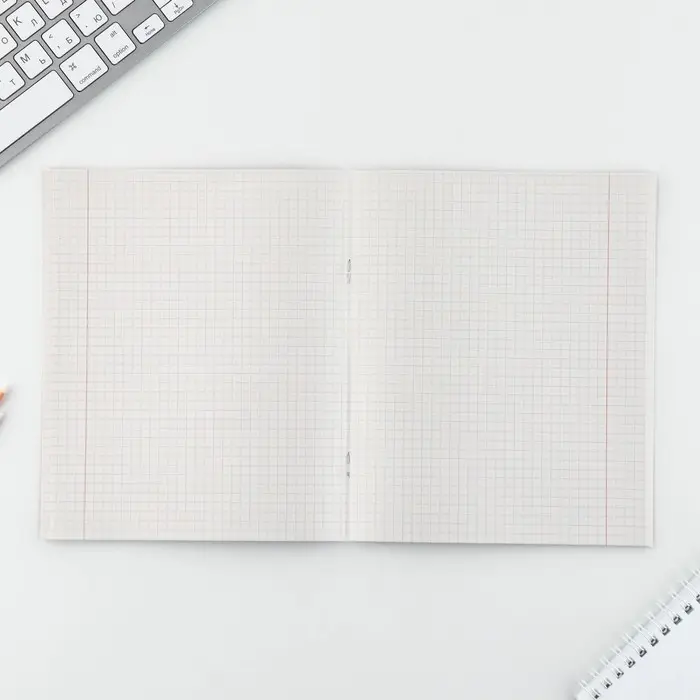 Тетрадь в клетку, 48 л., А5, на скрепке, блок №2 &laquo;Цветы&raquo; МИКС