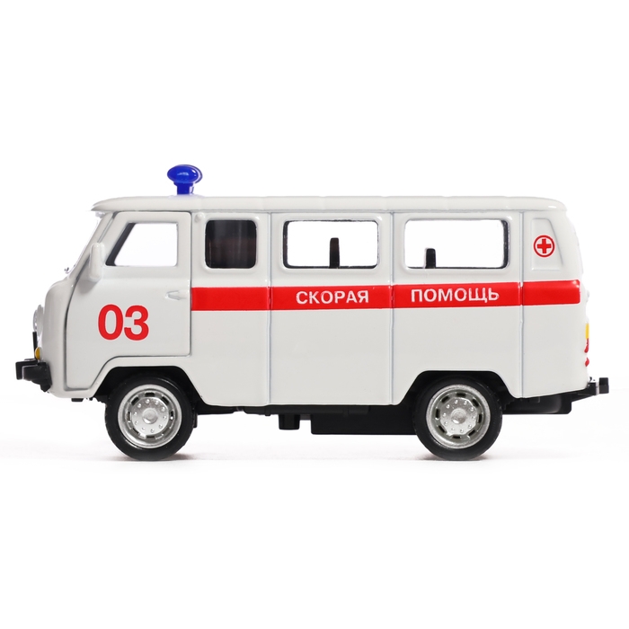 Машина металлическая &laquo;УАЗ-3962. Скорая помощь&raquo;, инерция, 1:43