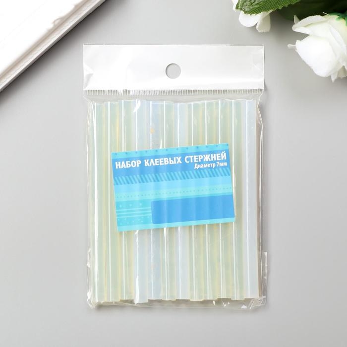 Клей для клеевого пистолета в стержнях прозрачный d=7 мм l=10 см (набор 12 шт) Клей для клеевого пистолета в стержнях прозрачный d=7 мм l=10 см (набор 12 шт)
