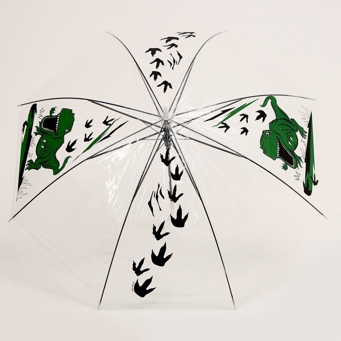 Зонт детский «Динозавр» полуавтомат, прозрачный, d=90см Зонт детский «Динозавр» полуавтомат, прозрачный, d=90см