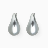 Серьги металл «Капля» микро блёстки, цвет серебро Серьги металл «Капля» микро блёстки, цвет серебро
