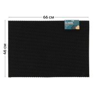 Коврик eva универсальный Grand Caratt, Соты 46 х 66 см, черный Коврик eva универсальный Grand Caratt, Соты 46 х 66 см, черный