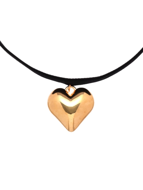 Чокер &laquo;Стиль&raquo; сердце, цвет золото, 30 см