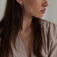 Колье &laquo;Виктори&raquo;, позолота, 45 см