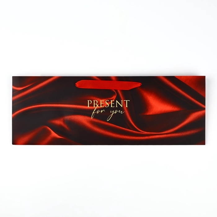 Пакет под бутылку горизонтальный &laquo;Тебе подарок&raquo;, 36 &times; 10 &times; 13 см