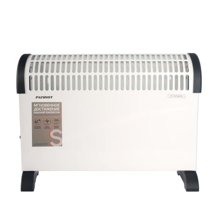Электрический конвектор PATRIOT PT-C 20 ST, 2 кВт, площадь 20 м², 3 режима, защита IP20 Электрический конвектор PATRIOT PT-C 20 ST, 2 кВт, площадь 20 м², 3 режима, защита IP20