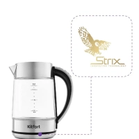 Чайник электрический стеклянный с подсветкой КТ-690 - 1.7 л