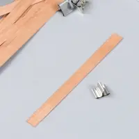 Фитиль для свечи дерево с металлическим держателем 1,3х15 см