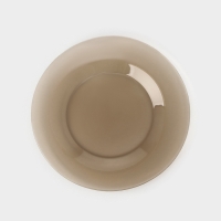 Тарелка десертная стеклянная &laquo;Уоркшоп Броунз&raquo;, d=20 см, цвет коричневый