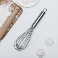 Венчик для взбивания KONFINETTA &laquo;Сильвер&raquo;, струна 1,3 мм, 30&times;8&times;8 см, цвет серебристый
