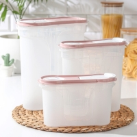 Набор банок &laquo;Стайл&raquo;, 3 шт: 1,3 л; 2,2 л; 4 л, прозрачный, крышки микс