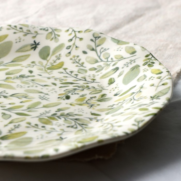 Тарелка керамическая &laquo;Летний день&raquo;, 21.5 см, цвет белый