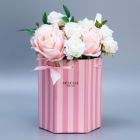 Переноска складная шестигранник &laquo;Только для тебя&raquo;, 17 &times; 14,8 &times; 19,5 см