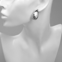 Серьги металл &laquo;Богема&raquo; капля, цвет серебро