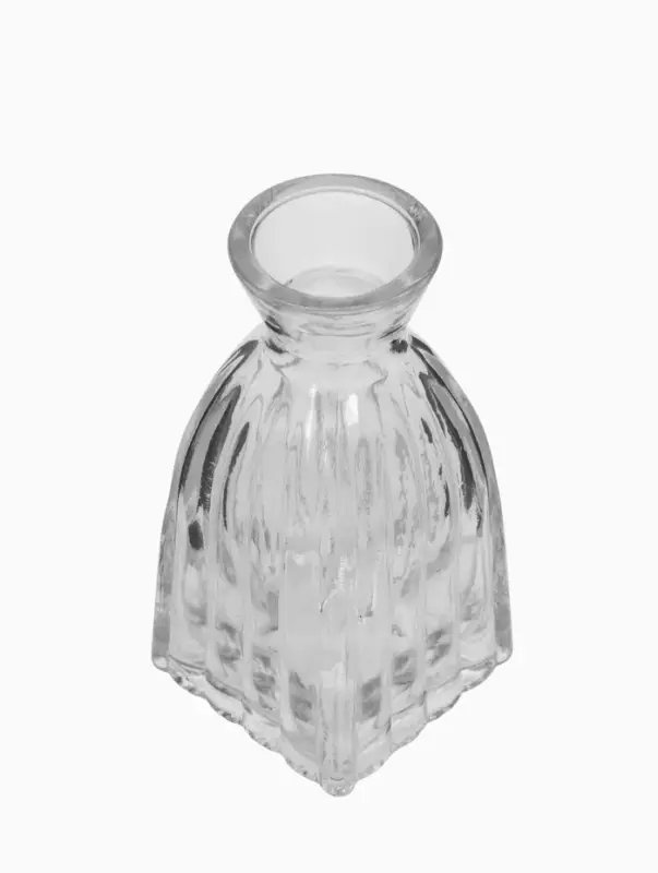 Ваза настольная стекло "Миниатюра" (набор 12 шт) 8-13 см, прозрачный