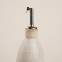 Бутылка керамическая для масла и соуса SL Home &laquo;Виенто&raquo;, 500 мл, 7&times;26 см, цвет бежевый