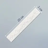 Переводная тату на тело чёрная &laquo;Браслет. Полигональные фигуры&raquo;, 20&times;3 см