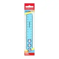 Линейка 15 см ErichKrause "Pastel", голубая, в флоупаке