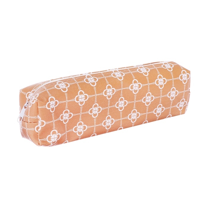 Пенал школьный на молнии "Клевер", четырехлистный, МИКС