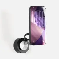 Вакуумная магнитная подставка airFix, черная с серым