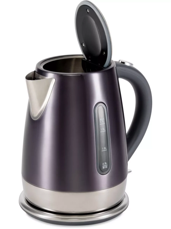 Чайник HYK-S7777 1.7л. 2200Вт графит серебристый