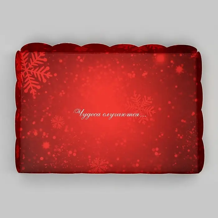 Коробка для печенья, &laquo;Новогодняя Ёлка&raquo;, 22&times;15&times;3 см, Новый год