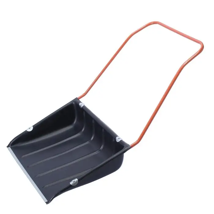 Движок пластиковый для уборки снега, ковш МИКС 750 &times; 550 мм, металлическая планка, металлическая ручка цвет МИКС