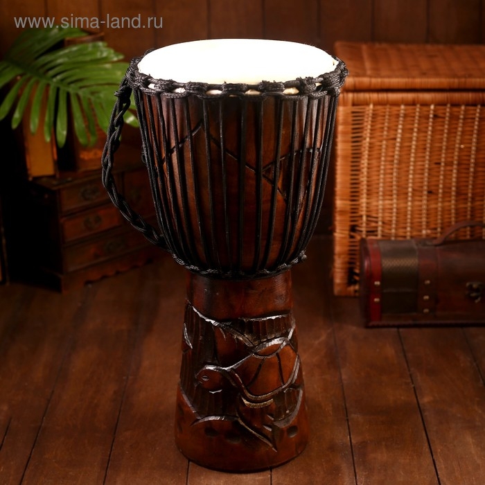 Сувенирный музыкальный инструмент "Барабан Джембе" 50х26х26 см