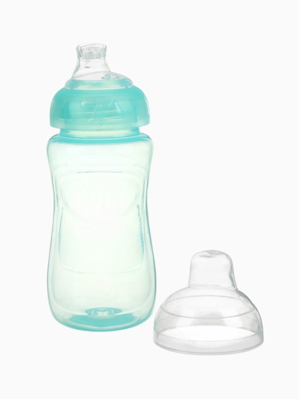 Поильник детский с мягким носиком, 300 мл., цвет бирюзовый, +9 мес