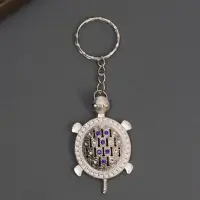 Брелок металл "Черепашка" стразы 4,3х2,8 см