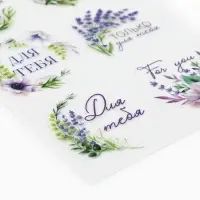 Наклейки для подарков и цветов &laquo;С любовью для тебя&raquo;, цветы, винил, 9.3 х 16 см