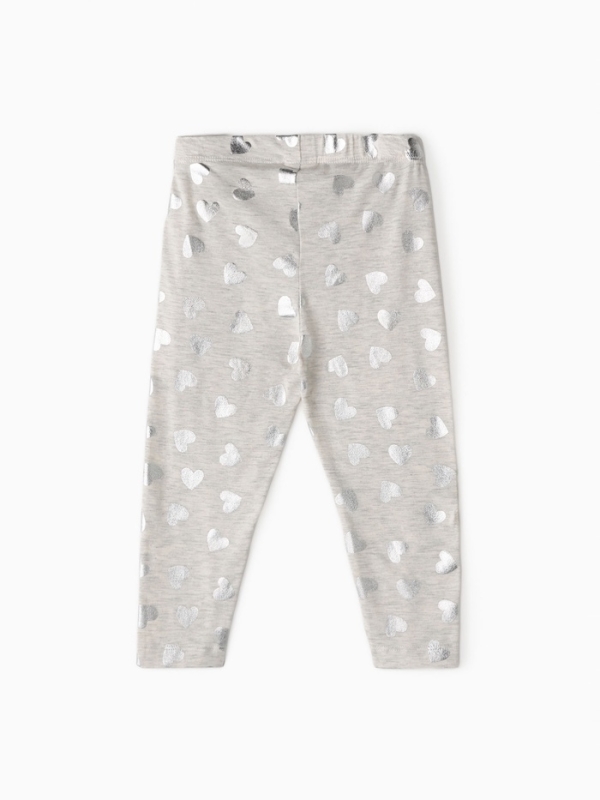 Леггинсы (лосины) Крошка Я "Сердце", р.62-68 см, серый