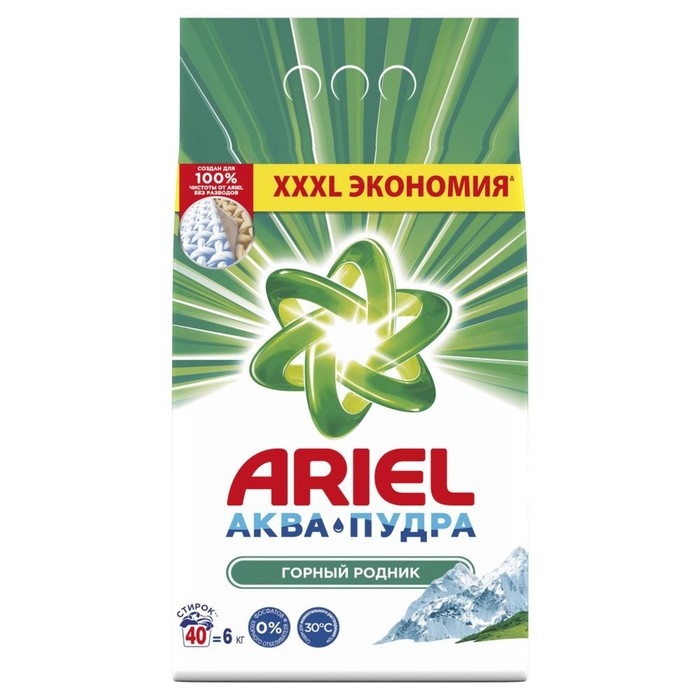 Стиральный порошок Ariel &laquo;Горный родник&raquo;, автомат, 6 кг