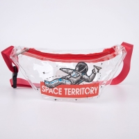Сумка поясная «Космос» прозрачная, цвет красный Сумка поясная «Космос» прозрачная, цвет красный